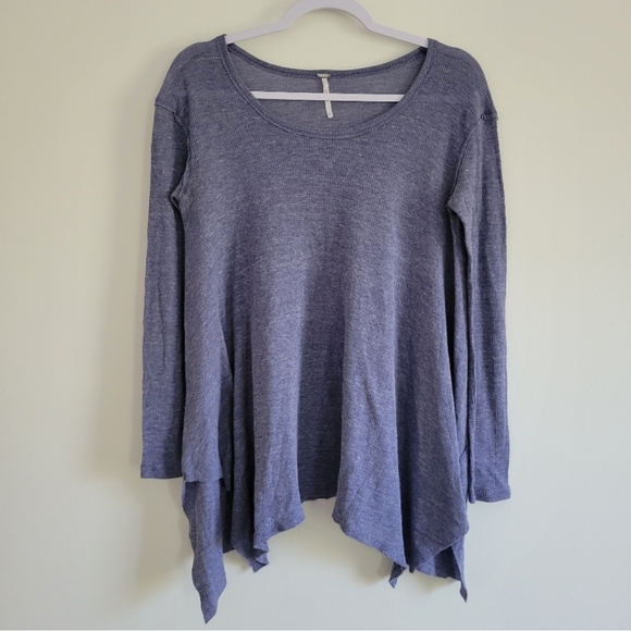 Free People Thermal Bohemian Thin Flowy Top Size XS - Picture 1 of 7